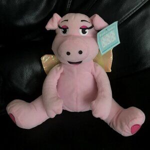 Blanket Buddy Pink Pig When Pigs Fly Piggy Angel Plush Stuffed Animal Soft Toy S